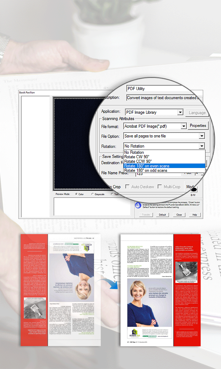 quét sách mà không cần xoay thủ công scan your book without manually tapping and rotate