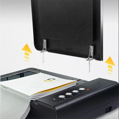 Nắp lật có thể tháo rời mang đến một giải pháp khác để quét các sách và file cồng kềnh mà không gặp phản rào cản nào.